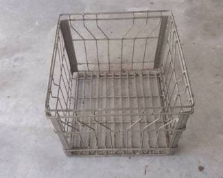 Metal Milk Crate