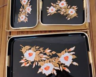 Black Lacquer Trays