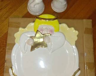 Angel Tray and Kissing Angels