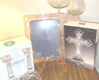 Towle Crystal Candlestick Lot