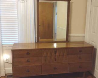 Mid Century Dresser with Mirror
