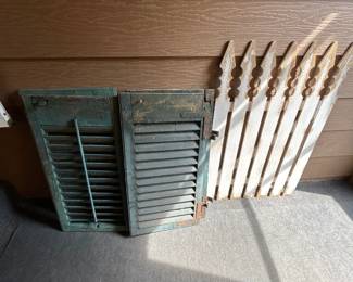 Antique Louvered Shutters