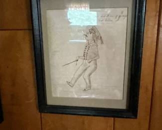 Framed Pencil Drawing