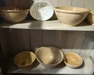 Yellow Ware Mixing Bowls