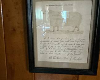 Framed Pencil Drawing