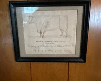 Framed Pencil Drawing