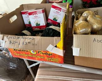 Christmas items as marked 