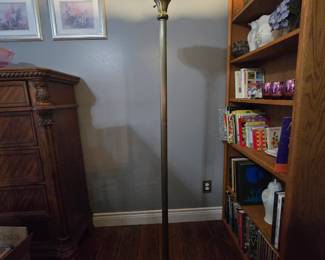 Tulip Stained Glass Torchiere Floor Lamp