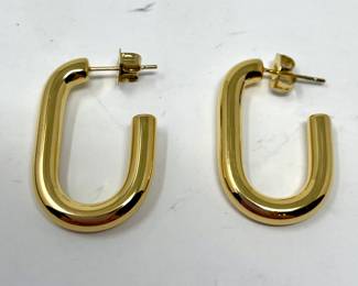 18k Gold Overlay on Stainless Steel 
Earrings
Tarnish & Water Resistant 