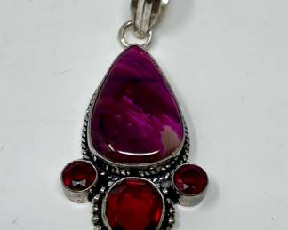 Bataan’s Agate • Garnet • Sterling Pendant