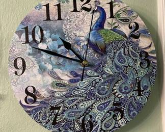 Peacock Wall Clock