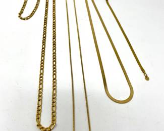 18k Gold Overlay on Stainless Steel
Tarnish & Water Resistant Necklaces & Bracelets