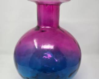 Large Blue & Purple Vase