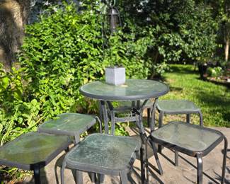 Outdoor table and end tables