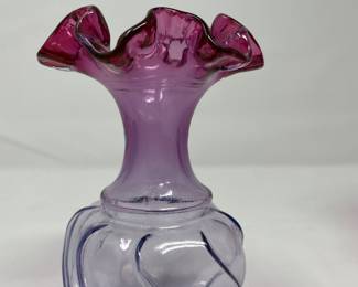 Fenton Mulberry Glass Vase