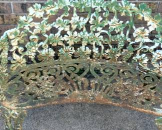 Wrought iron bench