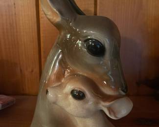Vintage Deer and Fawn Planter