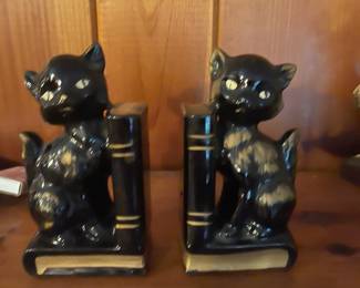 Vintage Cat Bookends from Japan