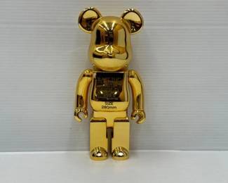 1816  Bearbrick BAIT x Medicom Gold Bear 