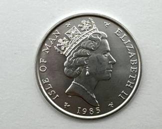 1159  1985 Isle Of Man Platinum Noble Coin, 1oz 
