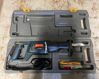 8014  Ryobi Reciprocating Saw and Case 