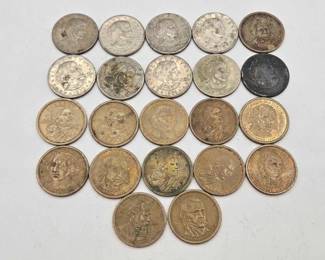 1514  22 $1 Dollar Coins 