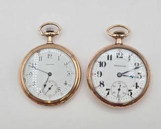 1134  Hamilton and Howard Pocket Watches 