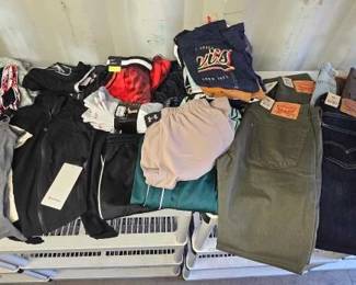 4052  Levi Jeans, Lulu Lemon Zipup, Nike Shirts, Graphic Tees and More 