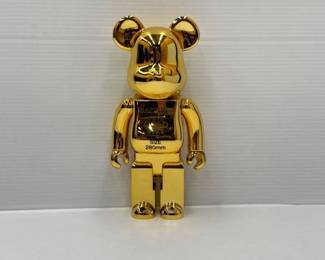 1814  Bearbrick BAIT x Medicom Gold Bear 