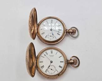 1128  2 Waltham Pocket Watches 