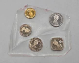 1710  5 Bahama Foreign Currency Coins 