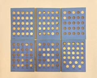 1400  2 Albums Sets of Mercury Dimes  Roosevelt Dimes 