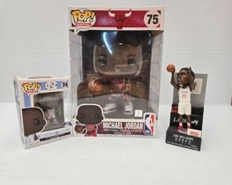 1830  NEW 2 Michael Jordan Funko Pops  Lou Williams Bobblehead 