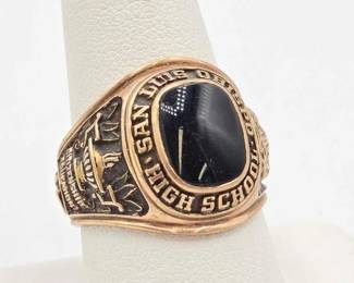 806  10k Gold San Luis Obispo High School Class Ring, 11.65g 
