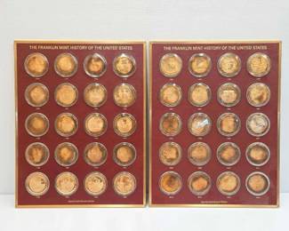 1510  2 Franklin Mint History of the U.S. Sets 