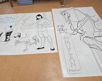 4159  2 Disney Mulan Movie Theater TemplatesPosters 