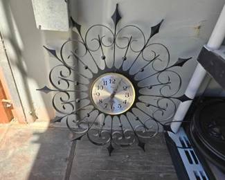 8028  Welby Decorative Metal Wall Clock 