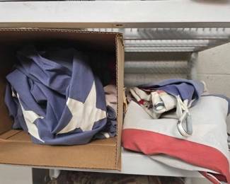 2904  2 American Flags 