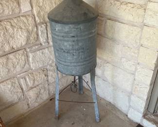 Vintage chicken coupe heater