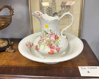 Wash Bowl and Pitcher