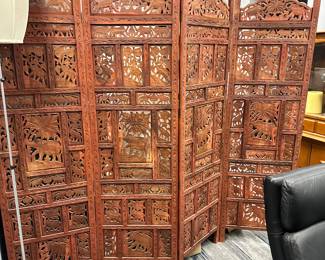Wood Room Divider