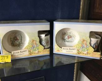 NIB Wedgwood Peter Rabbit set