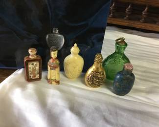 Antique Chinese Snuff bottle collection (gold bottle has been sold)