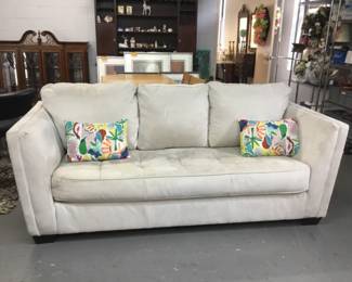 Suede sofa by Ashley furniture