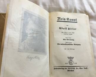 1935 hardcover Mein Kampf 