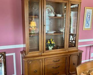 Mid Century Modern Basset China Cabinet