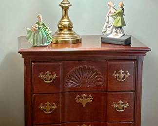 Mahogany Block Front Small Chest