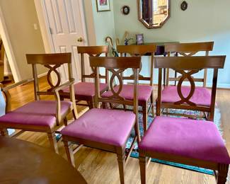 Mid Century Modern Basset 6 Dining Chairs