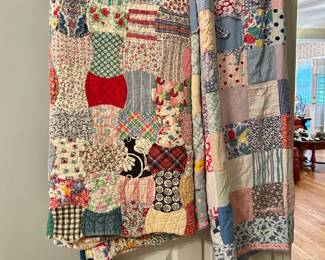 Vintage hand made quilts