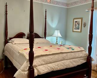 Mahogany Queen Poster Bed